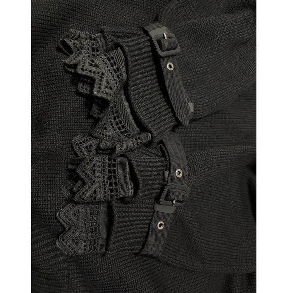 Maglia Lace-cuff Knit Pullover Sweater - Picture 5 of 13